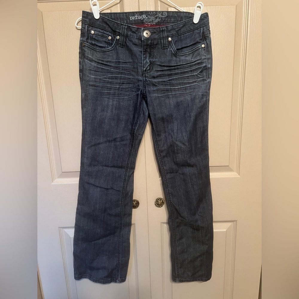 Refuge Blue Boot Cut Jeans Classic Style
